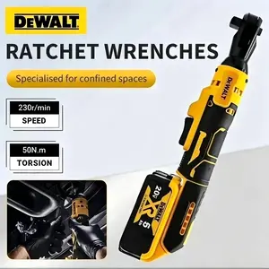 DEWALT DCF512 Cordless Brushless Variable Speed Right Angle Ratchet Wrench, 95 nm Torque, LED-Equipped, MAX Lithium-Ion Battery (Tool Only) – Tools and Gadgets, Power Tools, Cordless Power Tools