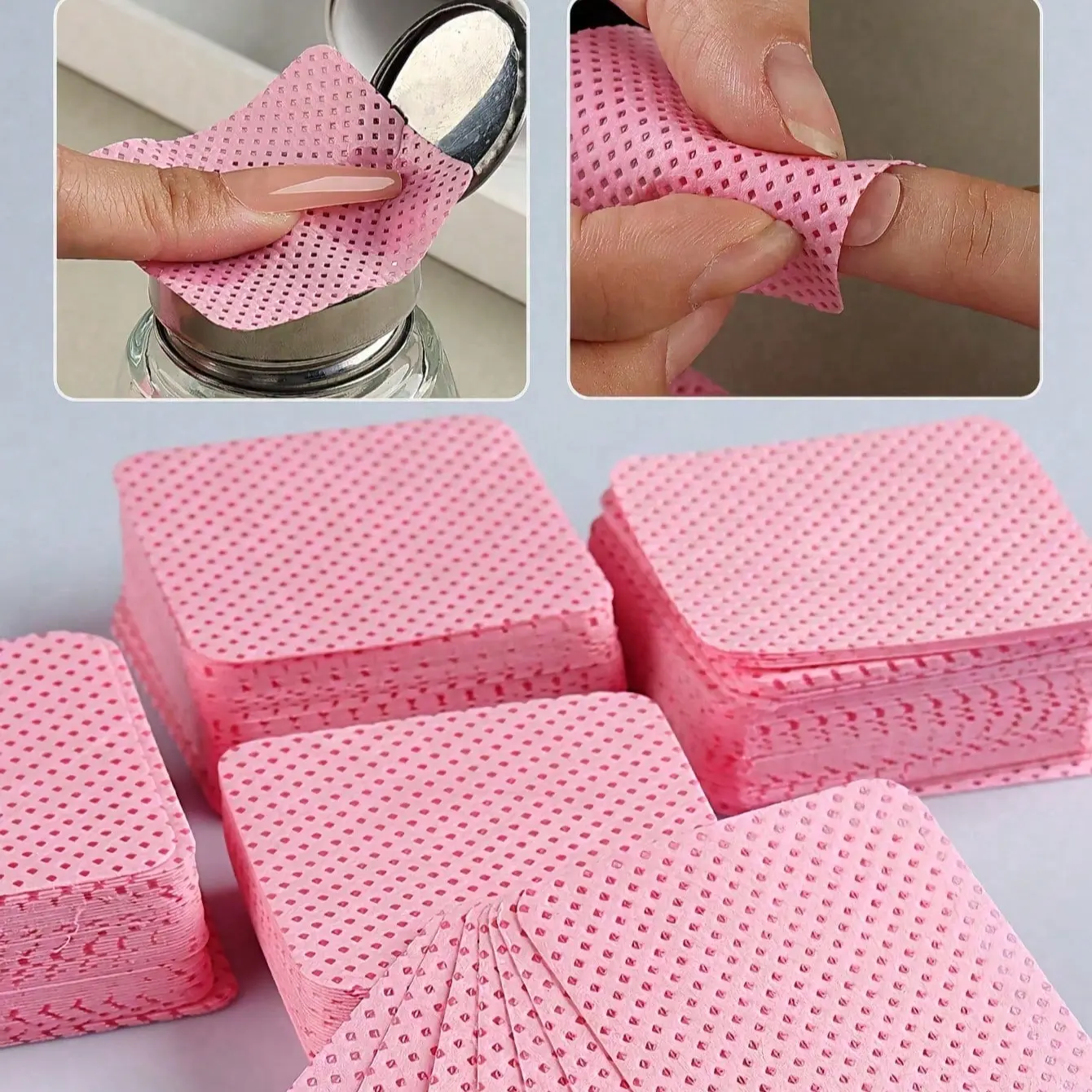 1000/400pcs Gel Nail Polish Remover Wipes Lint Free Wipes Cleaner Paper Pad, Nail Art, Nail Products, Nail glue remover, Finger Nail Polish Remover, Gel Remover For Nails, Fingernail Polish Remover