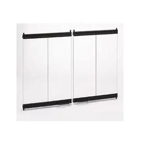 212 MAIN Majestic Original Bi-Fold Glass Door with Black Trim Kit, Bi-Fold Door