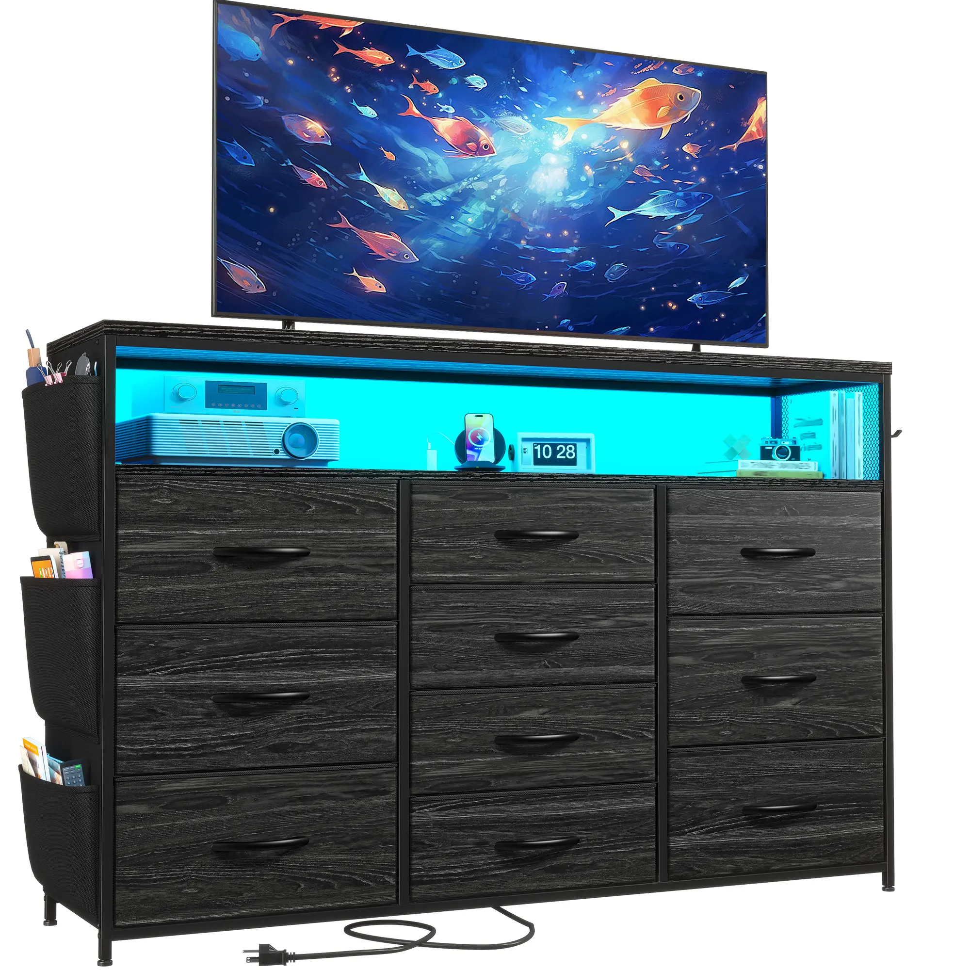 Black-LED 10 Drawer