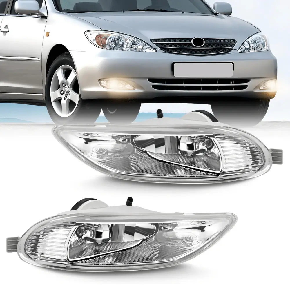Nilight 2002 2003 2004 Toyota Camry 2005 2006 2007 2008 Corolla 2002 2003 Solara Fog Light Assembly Clear Lens 9006 55W Bulbs Led Backlights, Car Light, Vehicle Accessories