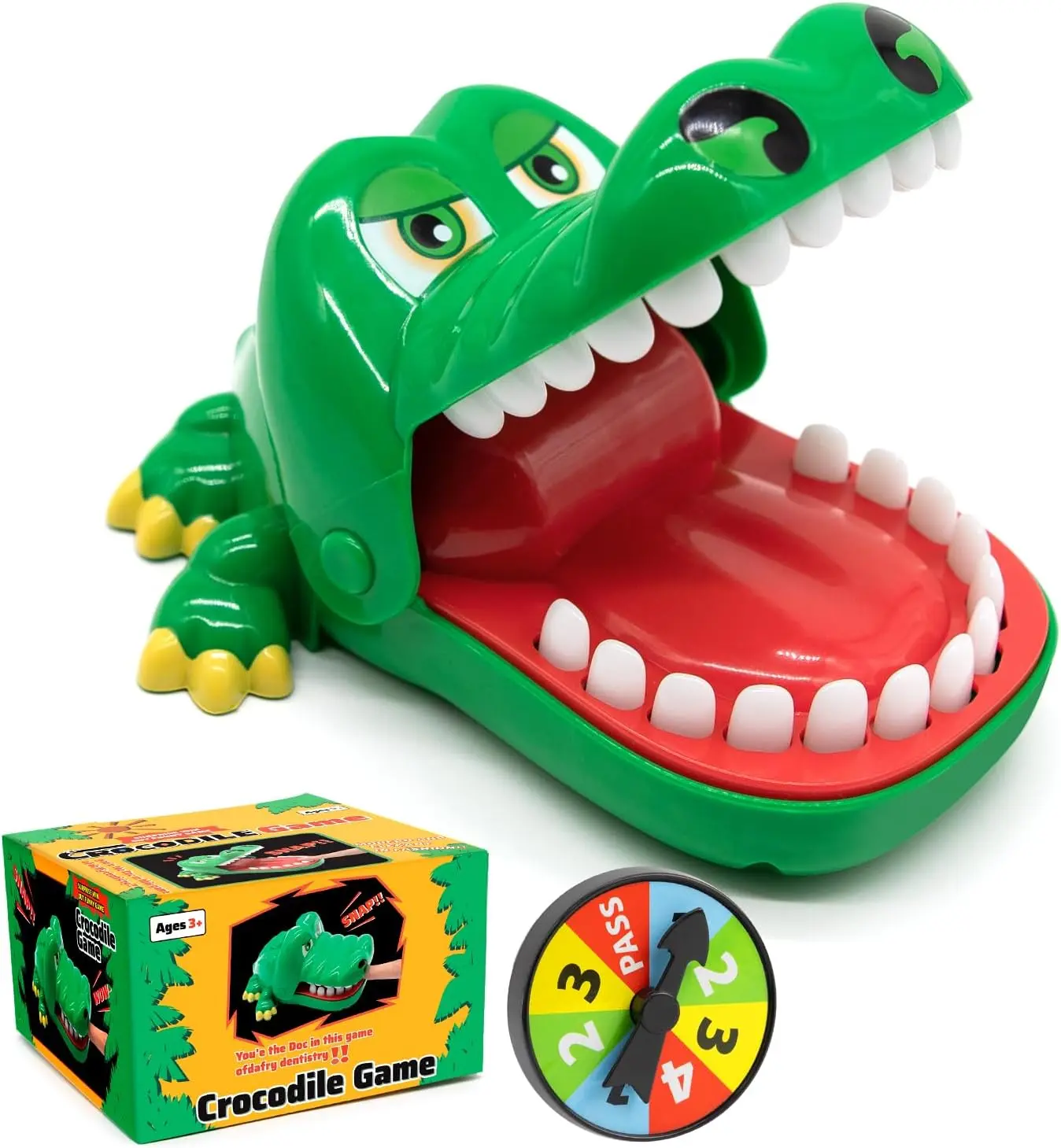 Upgraded Crocodile Dentist Game - Alligator Teeth Push-Down Toy, Casual Gatherings Animals & Nature Novelty Board Game, Fun and Engaging Boy Gifts with Surprise Playtime Experience