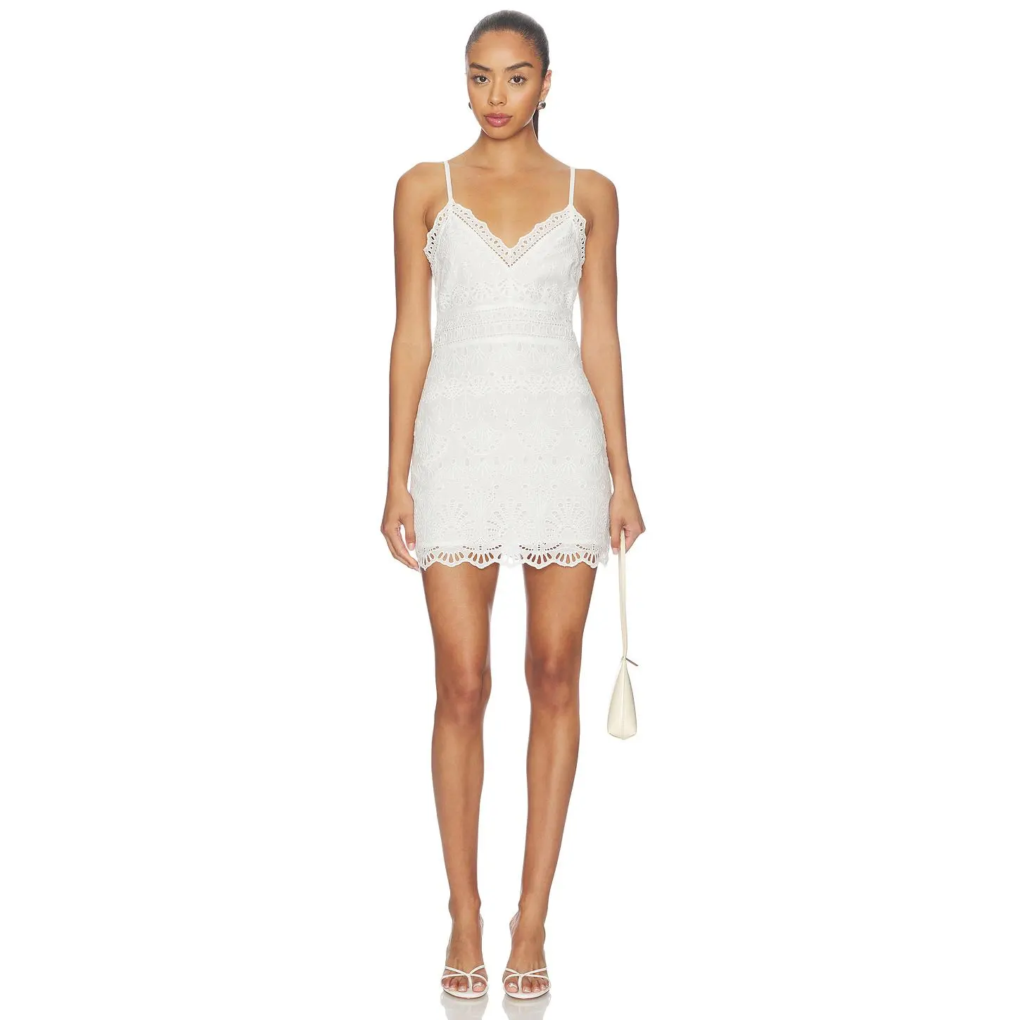 LoveShackFancy Peppy Dress in Optic White