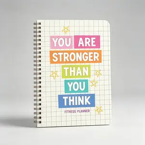 Workout Journal & Fitness Planner – Daily Exercise Log, Weight Tracking, Meal Logs, Undated Gym Notebook for Women