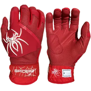 Spiderz PRO PREMIER Batting Gloves - Red/White