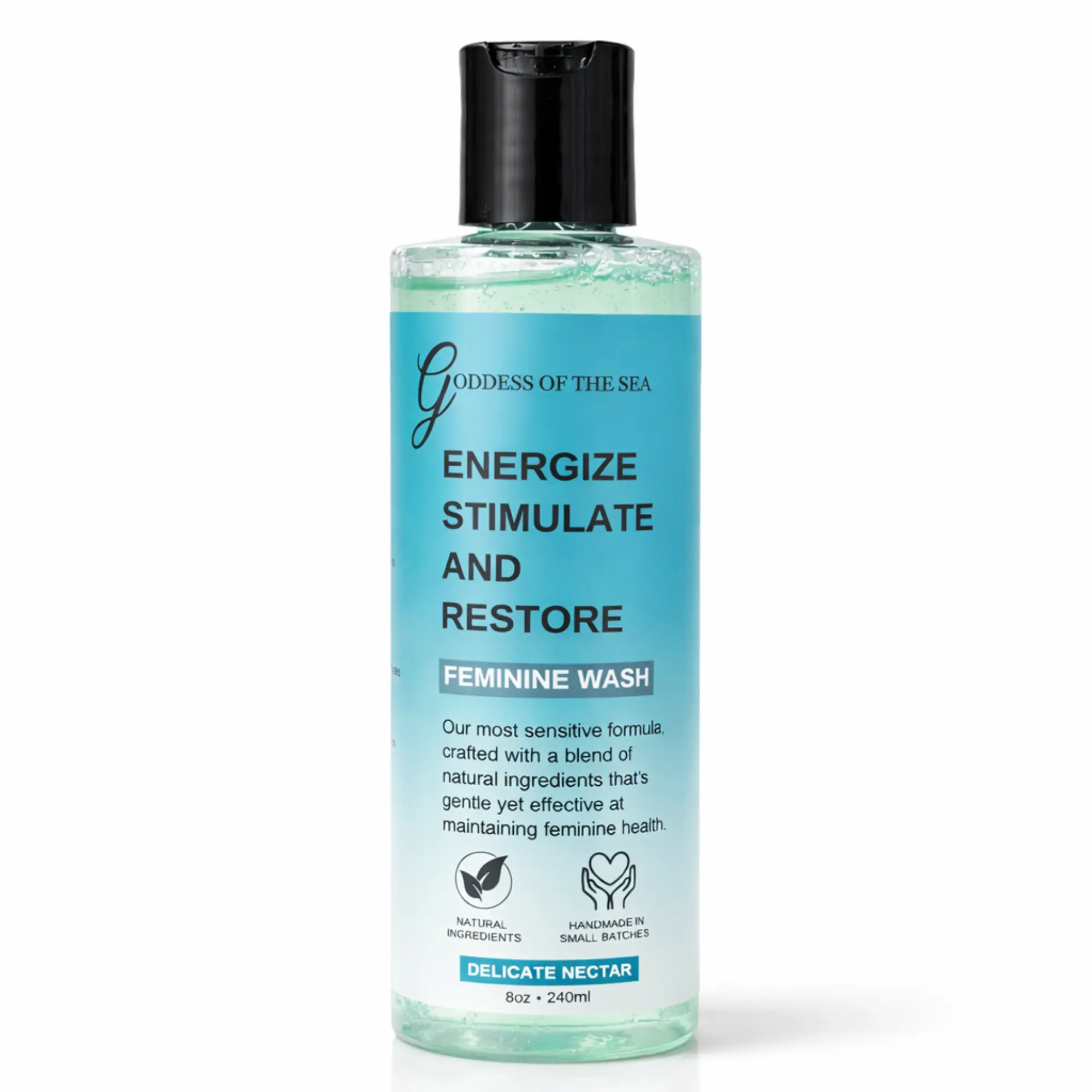 Delicate Nectar Feminine Wash for Women – Gentle, pH Balanced Yoni Cleanser with Natural Oils – Fragrance-Free, Moisturizing Intimate Wash for Odor Support & Sensitive Skin