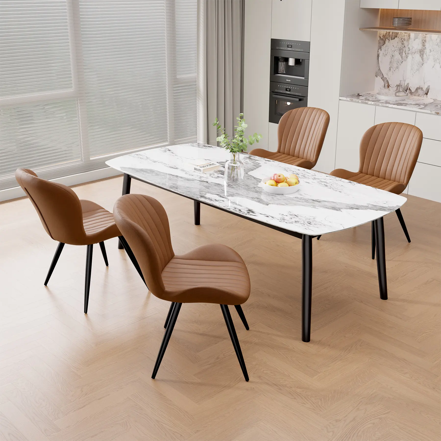 Modern Dining Chairs, Breathable Comfy Dining Room Chairs ,Chairs with Metal Legs for Dining Room, Living Room, Bedroom,dorm essentials,home decor