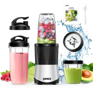 Ganiza professional smoothie blender 1100W motor 25000 rpm suitable for frozen fruits and ice 14-in-1 multi-functional countertop blender dishwasher safe food processor similar to Nutribullet and Vitamix juicers Juicer Machine