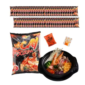 Dozin Korean Chewy Spicy Instant Noodles - 137g Each, 60-Pack Ramen Pantry Food Combo, Spicy Noodles, Instant Ramen