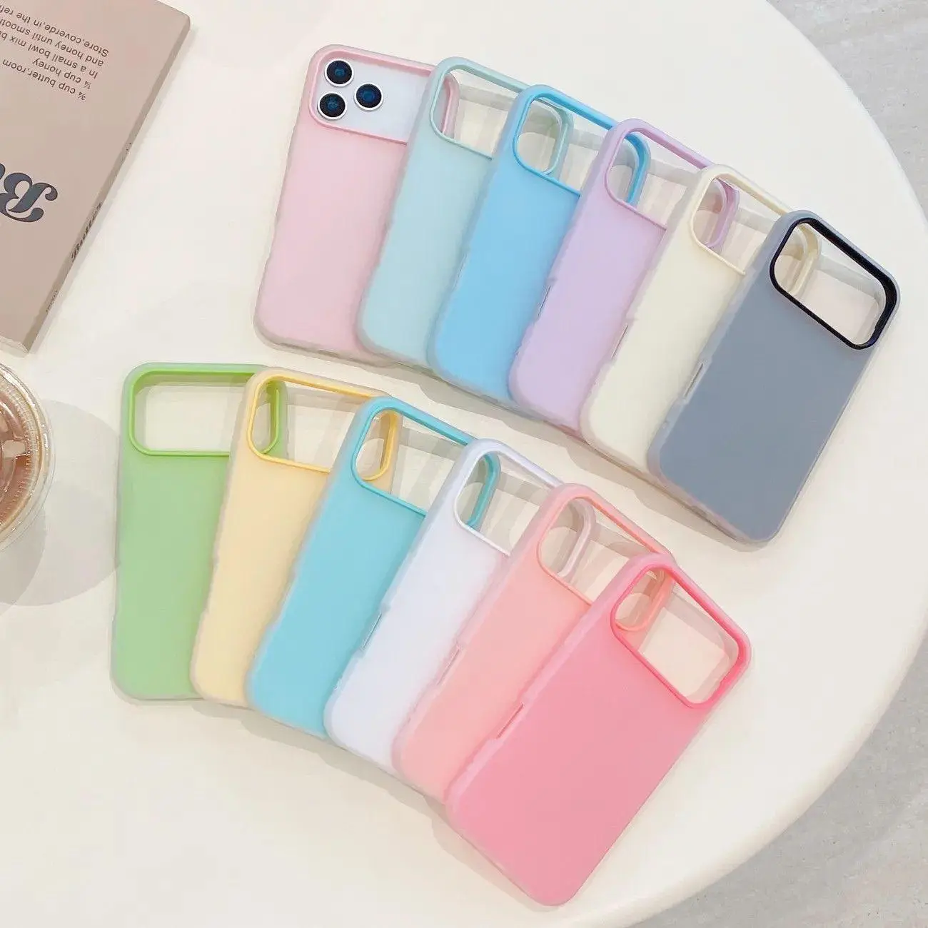 1PC 2-in-1 Phone Cases for iphone 17 pro max cases girls, Also Compatible with 16 15 14 / iphone 13 phone case 12 11 Pro Plus Air| Ultra Smooth Touch, Lightweight & Strong Dual Layer Protection