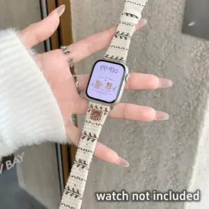 Apple Watch Band Cartoon Magnetic Silicone Strap, Fits 38/40/41/42/44/45/46/49mm, Compatible with Apple Smartwatch Series Ultra Se