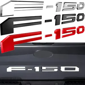F-150 Letters Nameplate Built Badge Sticker 3D For Ford F150 Rear Tailgate Trunk Logo Decals Red Black Trim  Auto Accessories 2021-2026 styles