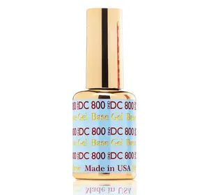 DND DC Acetate-Based Gel Base Coat (0.5oz, Product Code DC 800) - Single Item Nail Care Manicure Nail Polish, Made in USA, Cosmetic Top Coat Compatible