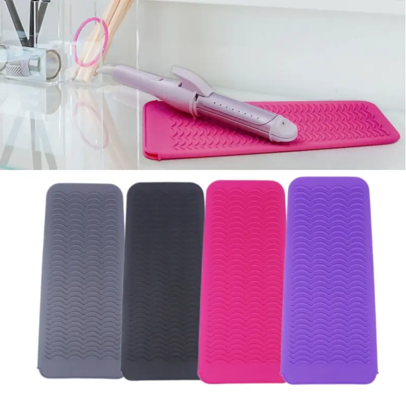 【Back to School】Silicone Heat-resistant Bag, Silicone Mat for Hair Straightener, Heat Resistant Storage Pouch, Hair Styling Tool Holder for Home & Travel, Holiday Gift-MM1