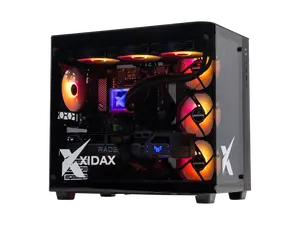 Xidax X-6 Series AMD Ryzen 7 7800X3D (4.2Ghz, up to 5.0Ghz),  AMD Radeon RX 9060XT 8GB, 2TB NVMe M.2 SSD, 32GB (2x16GB) RAM, Window 11 Home Onami Black Gaming Desktop - Assembled & Serviced in Utah