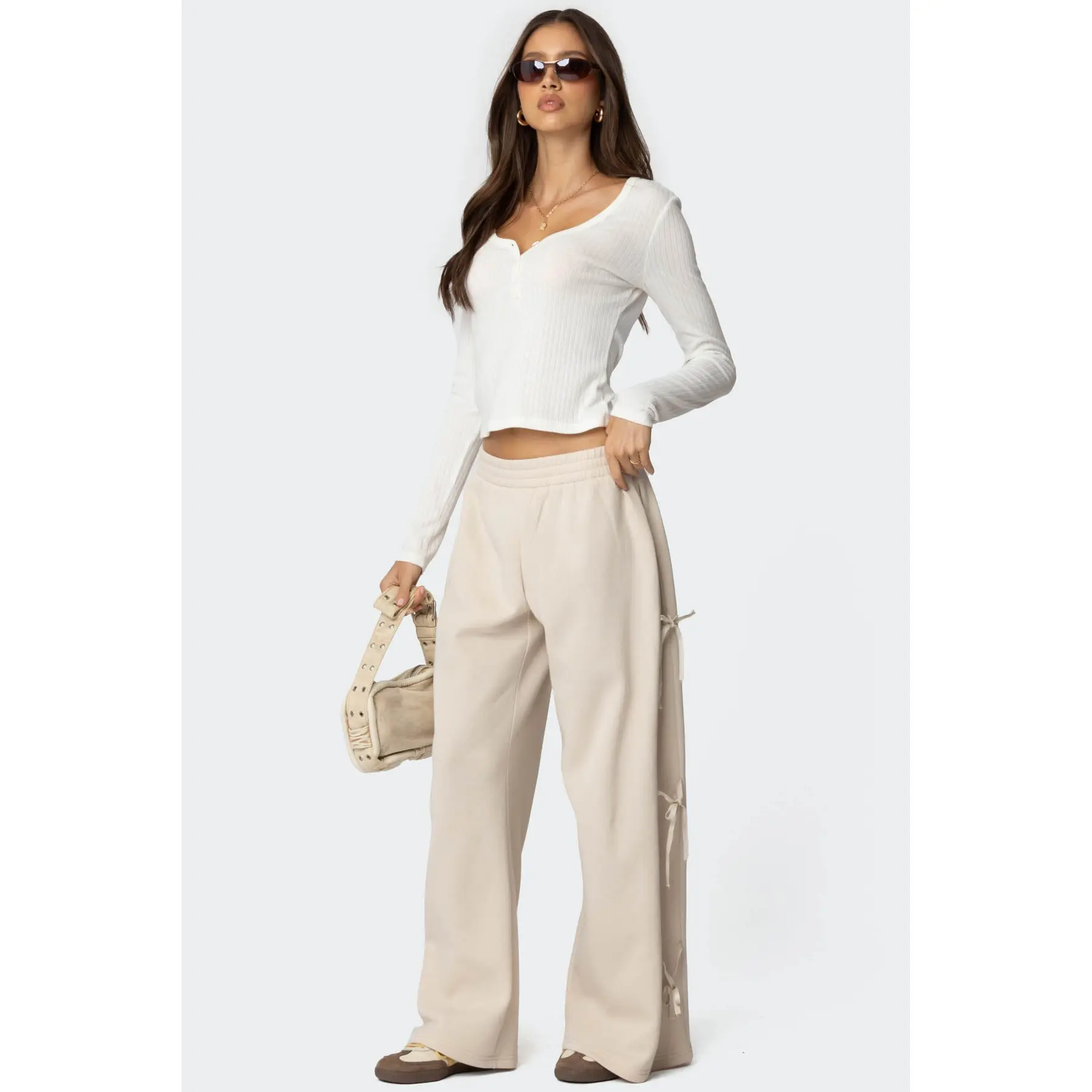 Claudette Baggy Ribbon Sweatpants