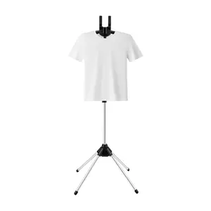 Adjustable Height Hanging Ironing Rack - Lightweight Aluminium Alloy Steamer Stand with 360° Rotatable Hanger, Clamps, Foldable Portable Laundry Tool Accessories for Home, Travel