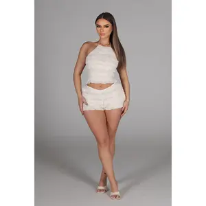 Cloud Kiss Halter Top & Shorts SET