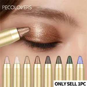 1pc Eyeshadow Stick, Matte and Shimmery Textures, Perfect for 3D Eye Makeup, Waterproof and Sweatproof, Eye Brightener Stick Highlighter Eye Liner Pen, Easy to Create Daily Makeup, Glitter Shimmer Eyeshadow, Eyeshadow Pencil Crayon