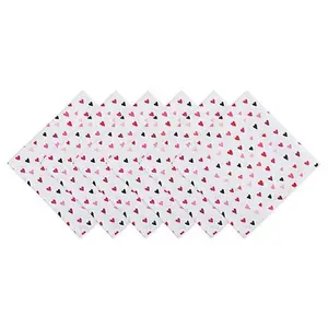Design Imports Confetti Hearts Print Napkin Set of 6 Design Imports Confetti Hearts Print Napkin Set of 6