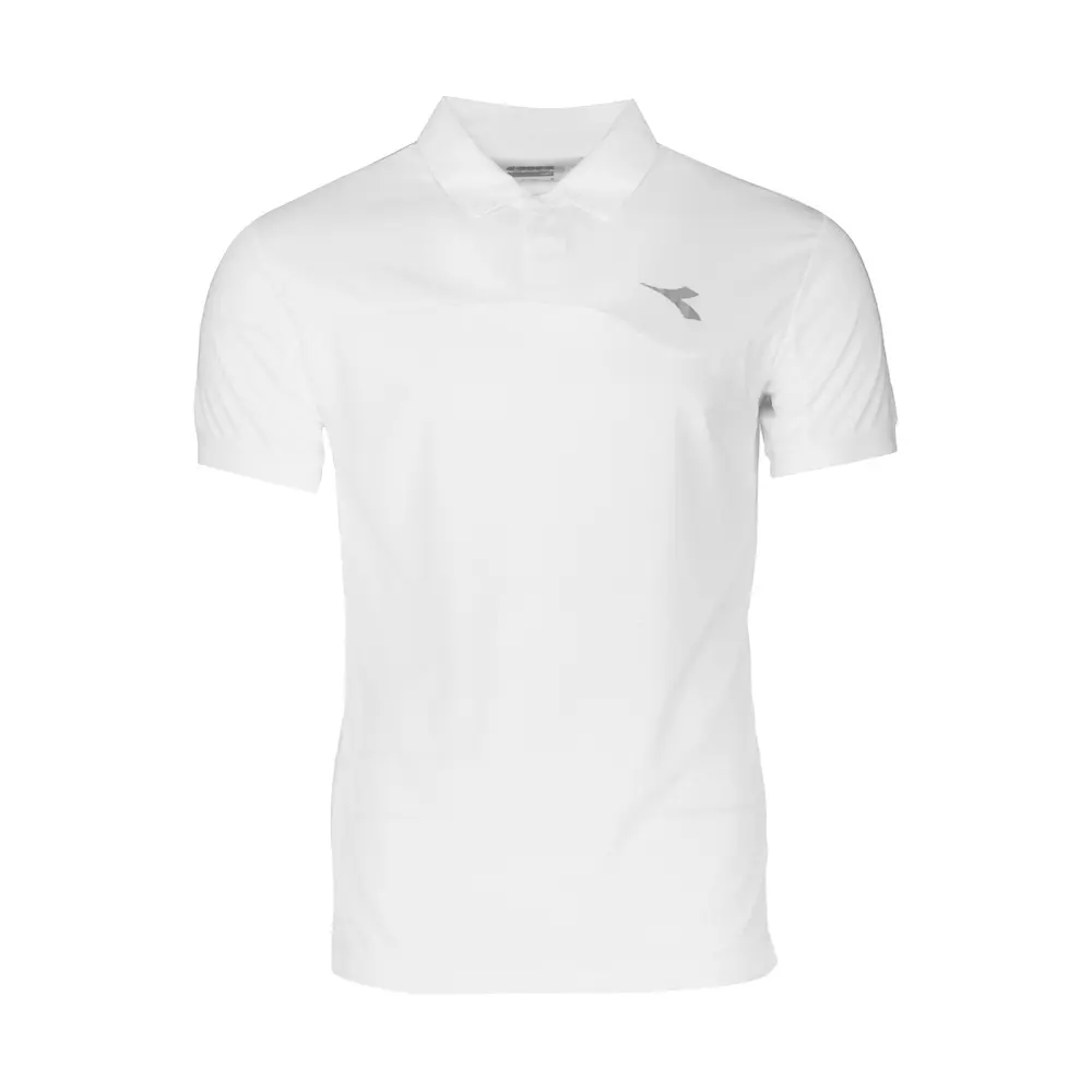 diadora Mens Court Short Sleeve Shirt Casual Casual Breathable - White