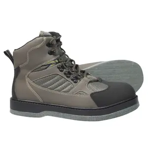 8 Fans Felt Sole Wading Boots, Felt Wader Fishing Boots, Non-Slip Felt Bottom Boots for Fly Fishing Outdoor Walking Shoes Lightweight Waterproof Hiking