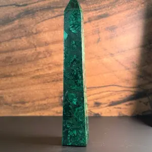 Malachite Towers - Deep Green Protection Stone for Altars Home Décor Crystal Grids Metaphysical Healing Energy