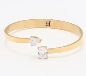 Steel by Diamonique Cuff Bangle