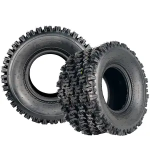 All-Terrain ATV/UTV Tire Set – 2x 18x9.5-8 Heavy-Duty 4-Ply Tubeless – Deep Knobby Tread for Superior Grip on Sand, Mud, Snow, Trail – Fits 8" Rims – Off-Road, Quad, Side by Side, Front Tires