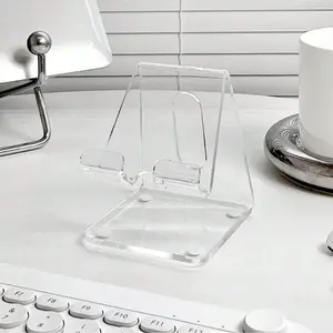 Acrylic Phone Holder, Cell Phone Holder, Phone Holder Design, Transparent Phone Stand, Smartphone Holder Stand, Desk Phone Holder, Cell Phone Mounts, Phone Accessories for Home Office, Desk Accessories, Mount