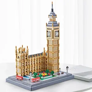 4060pcs/set Model Elizabeth Tower Toy, Famous Building Toy Assembly Building Blocks for Kids, Model Kit, Birthday Gift for Kids & Adults