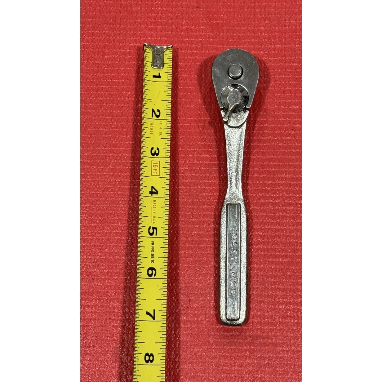 Craftsman V 43784 3/8" Drive 7" Quick Release Ratchet Forged In USA Nice!
