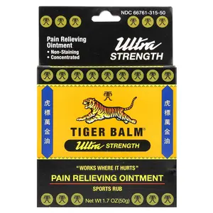 Tiger Balm Pain Relieving Ointment, Ultra Strength, 1.7 oz (50 g) Tiger Balm Pain Relieving Ointment, Ultra Strength, 1.7 oz (50 g)