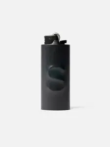 KILLSPENCER Heirloom Lighter Case - Premium Black Leather with Custom Monogram - Hand-Finished in Los Angeles - Fits Bic Lighter Only - Personal Artifact & Future Heirloom