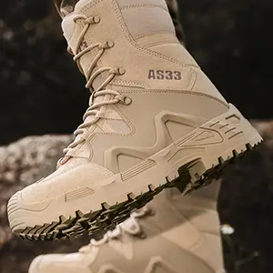 Men's Fashionable Comfortable Outdoor Hiking Tactical Boots, Casual Sporty Boots for Daily Wear, Male All-match Trend Shoes for Outdoor Activities