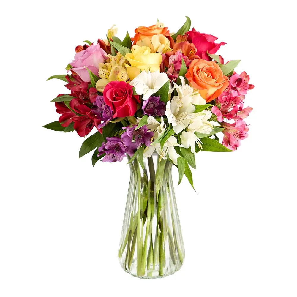 1800 Flowers- Assorted Roses & Peruvian Lilies Single Bouquet Only