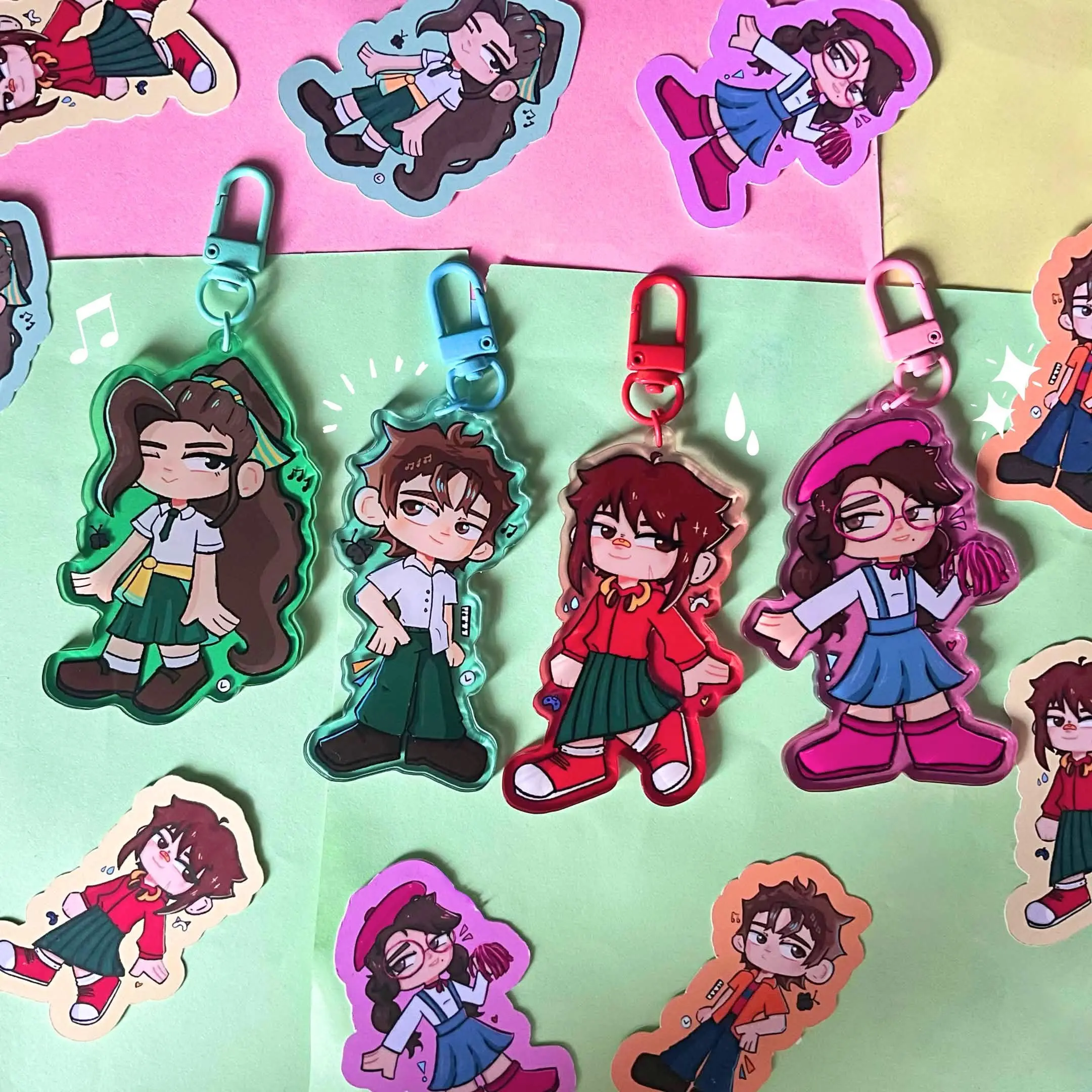 Until Then Acrylic Keychains | Mark Borja, Cathy Portillo, Nicole Lacsamana, Subio Rubio !!