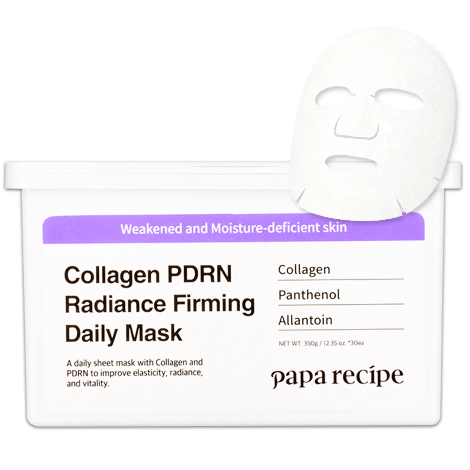 Papa Recipe Collagen PDRN Radiance Firming Daily Mask (30 Sheets)