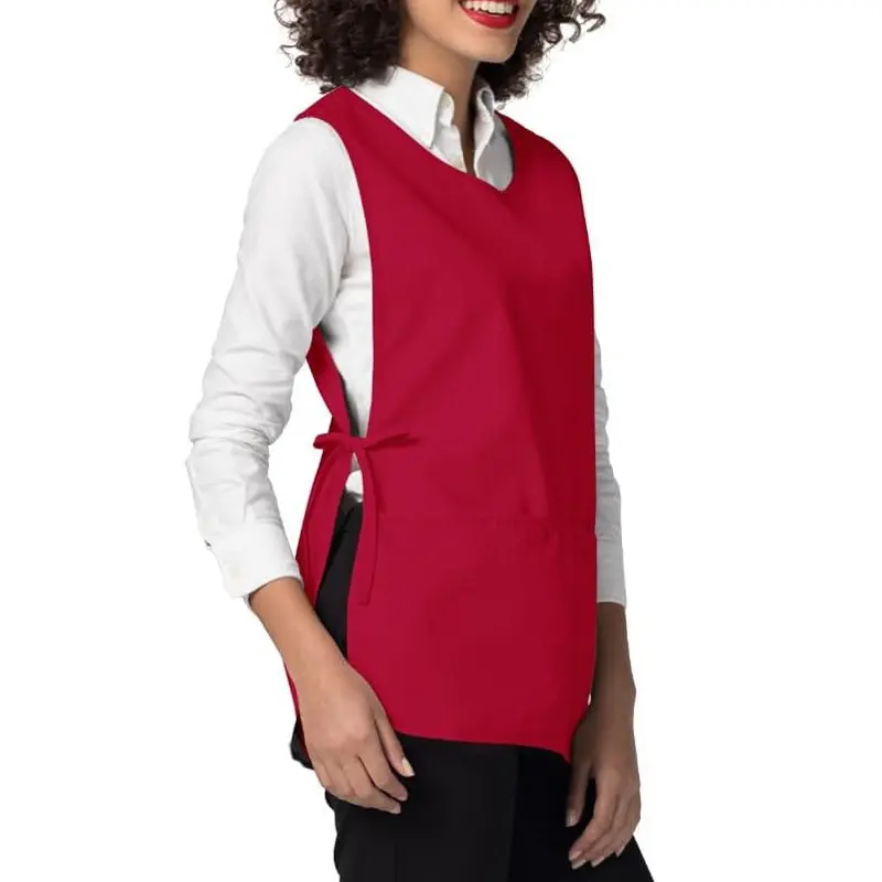 Lightweight Fabric Design Apron with Pockets, Easy Clean Waterproof Anti-Stain, Ideal for Restaurant Hair Salon Gardening Care, Easy Cleaning Apron, Pocketed Aprons