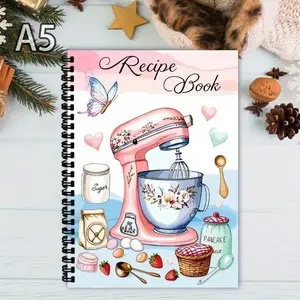 Recipe Notebook for Home Cooking & Baking Recipes, Perfect for Recording Family Dishes, Ideal Kitchen Accessory