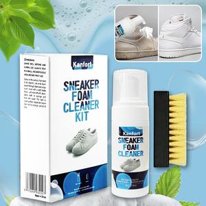 multi-function foam cleaner for white shoes - deep cleaning & fast results, effective stain removal, neutral shoe cleaning formula, safe for all materials, fresh clean scent, perfect for sneakers & casual shoes, removes yellowing, whitening action