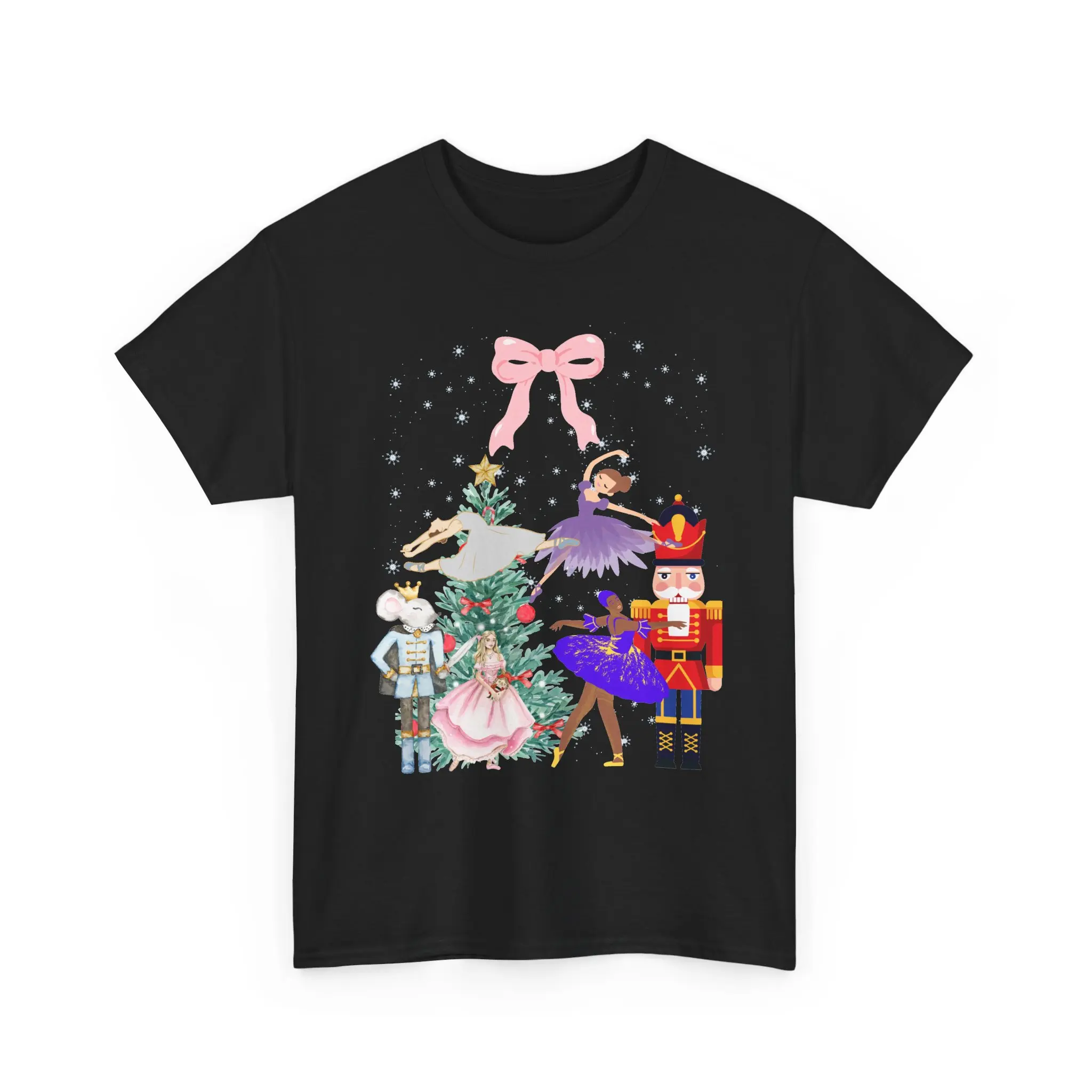 Nutcracker Ballet Christmas Tee | Ballerina, Mouse King, Clara, Christmas Tree