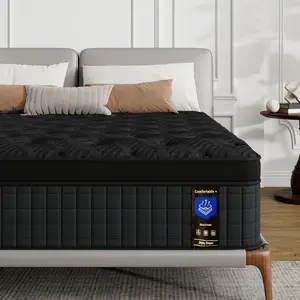 Hybrid Mattress in a Box,12/14 Inch, Twin / Full / Queen / King SizesCooling Memory Foam & Pocket Springs, MediuFirm, Pressure Relief, CertiPUR-US & OEKO-TEXCertified colcho  para  cama queen size mattress jelly bed mattress colchones para cama