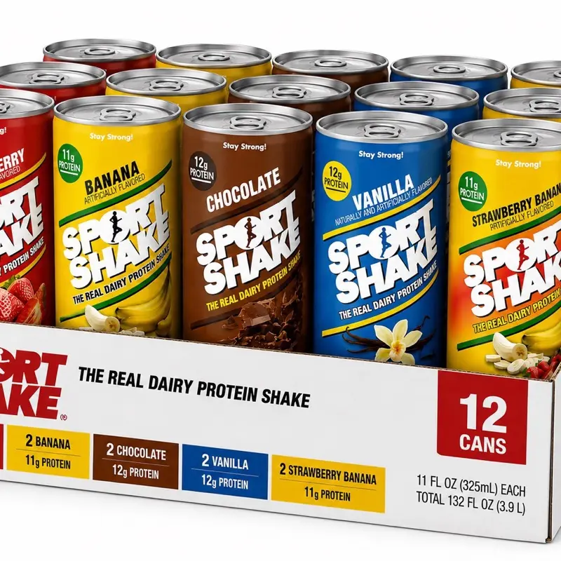 5koulè melanje Flavored Sport Protein Shake, Pack of 12