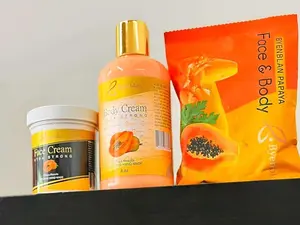 PapayaGlow Face & Body Skincare Set 3-in-1 Complete Care Kit for Comprehensive Skincare Routine