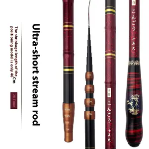 6.3m Ultra-Light Carbon Fiber Fishing Rod, Telescopic Rod, Waterproof Design, Quick Action, Portable, Adjustable, Suitable for Rivers Lakes Streams