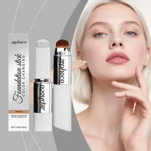 Natural Color Concealer Stick Foundation, Long-Lasting Lightweight Coverage, Pore Minimizing, Moisturizing, Flawless, Non-Sticky, Suitable for All Skin Types