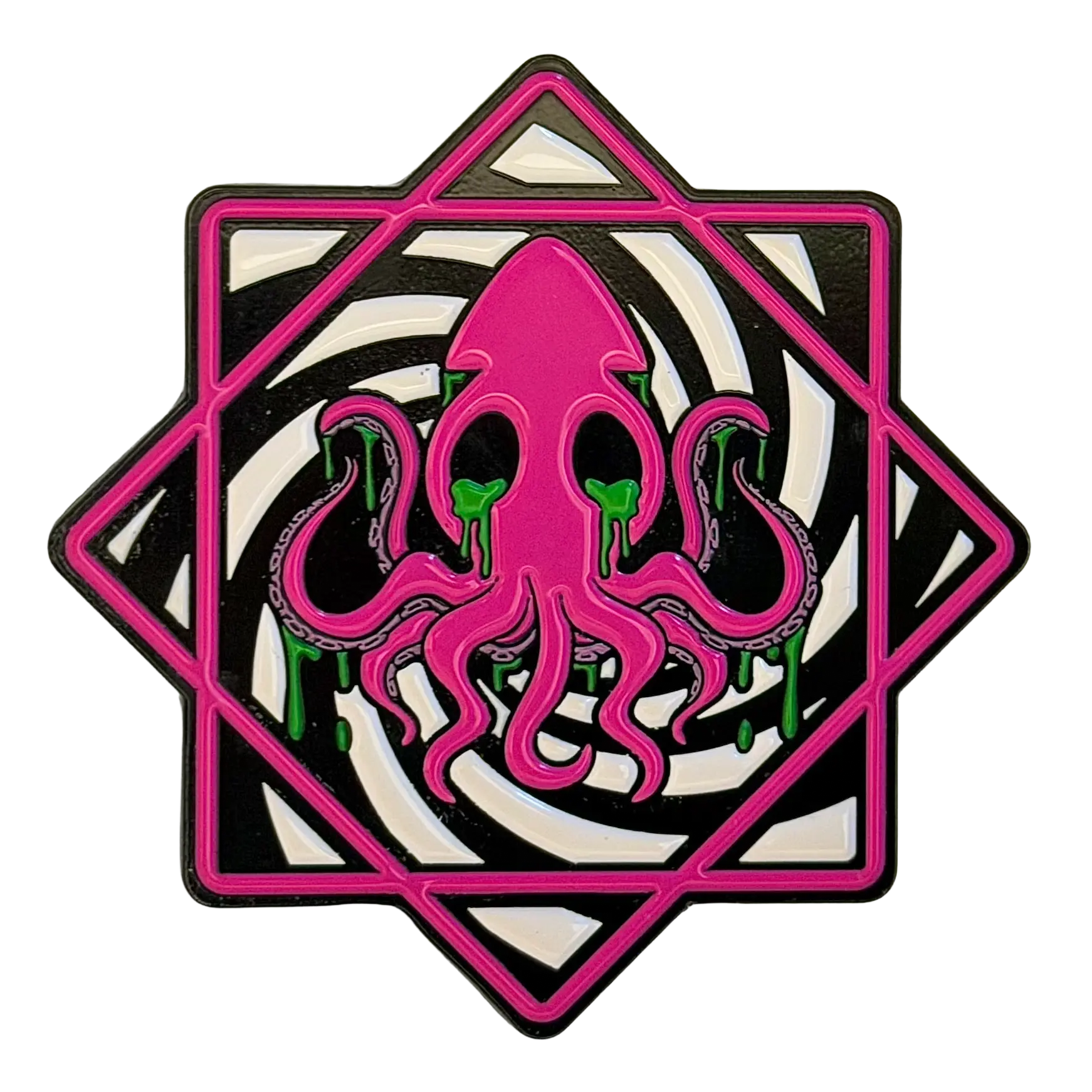 Trippy Squid Flowstar Pin (Spinning Pin)