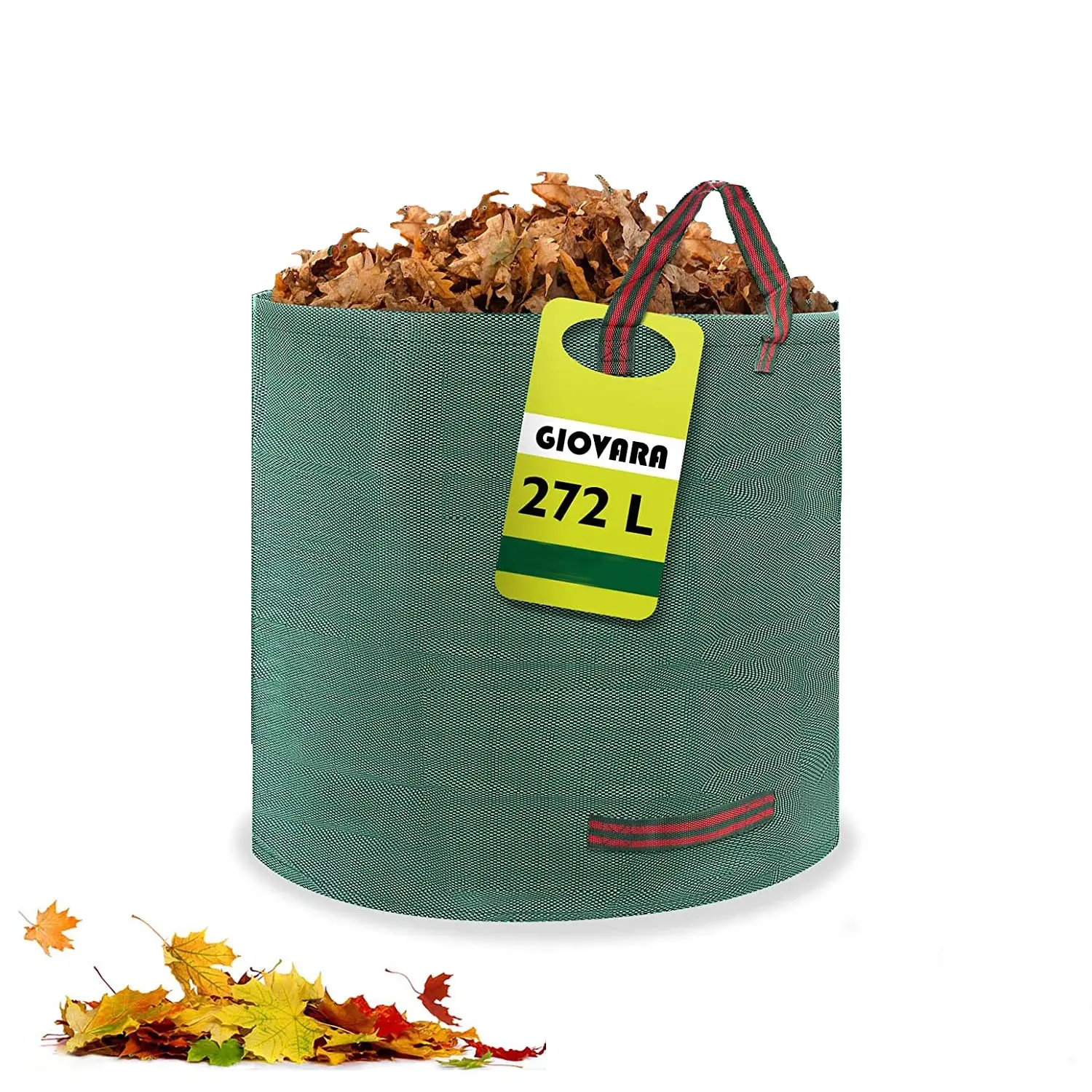 72 Gallon Garden Trash Bags, Reusable, Foldable Industrial Fabric, with Handles, for Gardening, Collecting Grass Clippings