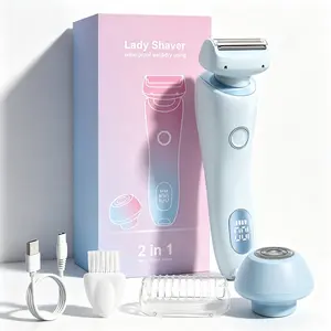 Women’s SilkGlide Cordless Electric Shaver for Women - Beauty Products with 2 Heads, Detachable Blade, Bikini & Whole Body Use, IPX7 Waterproof Wet/Dry Use, USB Rechargeable Cordless Trimmer